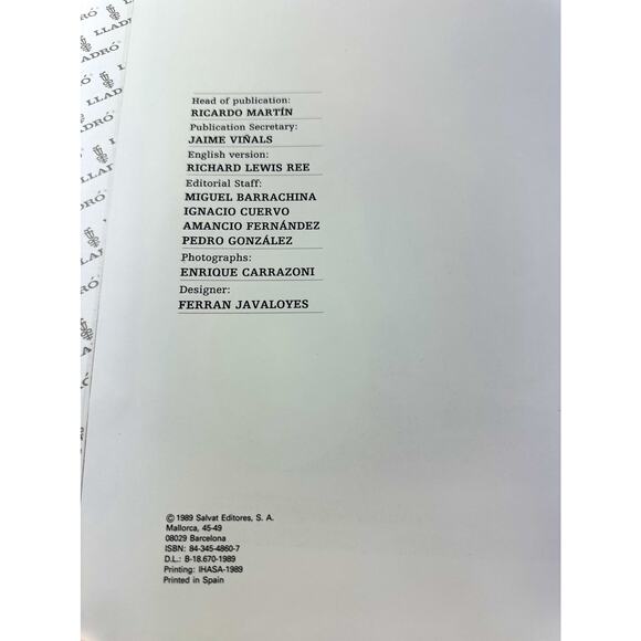 Lladró: The Magic World of Porcelain Hardcover 1989 Collector Reference Book - Picture 5 of 7